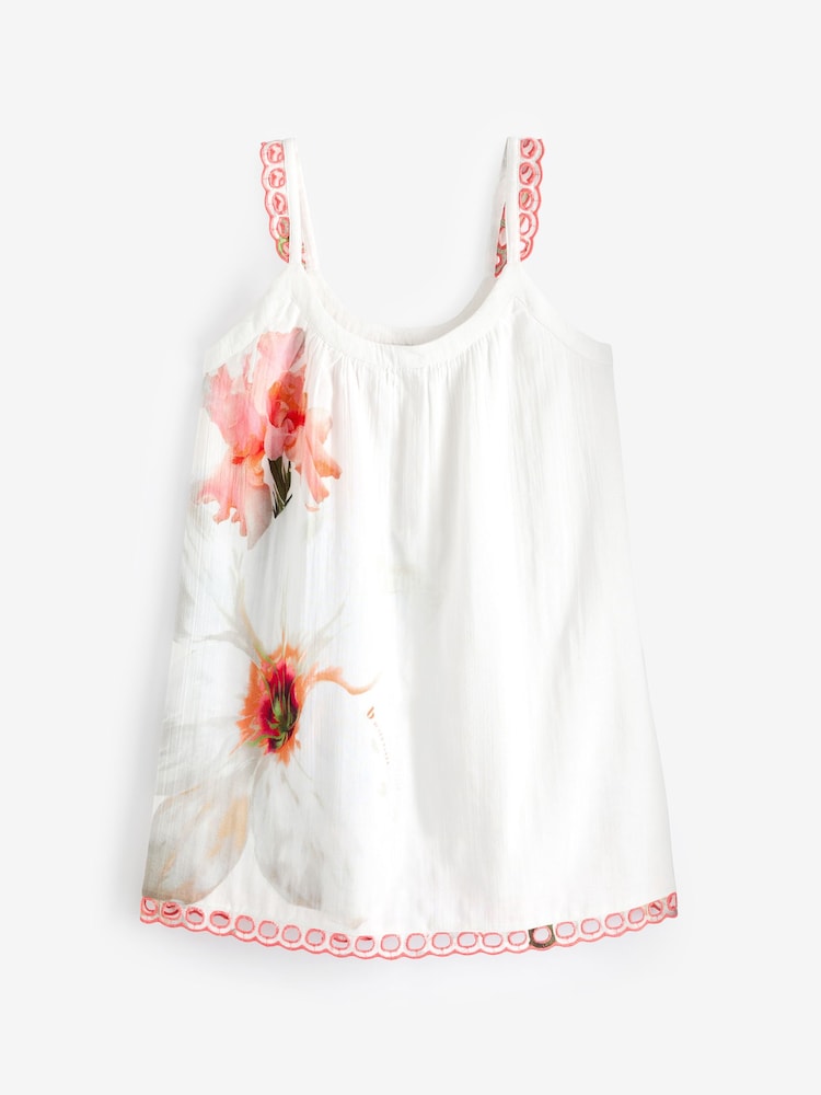 B by Ted Baker Ecru 100% Cotton Crinkle Slip - Image 7 of 7