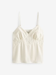 B by Ted Baker Bridal Satin Cami Ivory White Pyjamas Set - Image 10 of 13