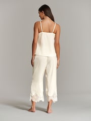 B by Ted Baker Bridal Satin Cami Ivory White Pyjamas Set - Image 4 of 13