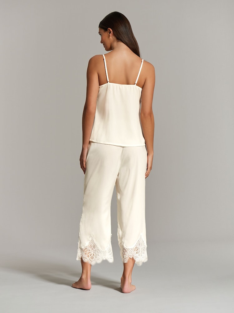B by Ted Baker pyjama blanc ivoire en satin de mariée - Image 4 of 13