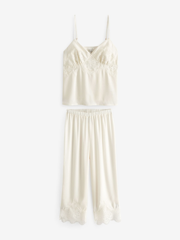 B by Ted Baker pyjama blanc ivoire en satin de mariée - Image 9 of 13