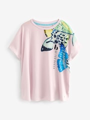 B by Ted Baker Putty Jersey Satin Mix Pyjama Shorts Set - Image 4 of 5