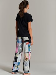 B by Ted Baker Jersey Viscose Black 100% Cotton Pyjama Set - Image 2 of 11