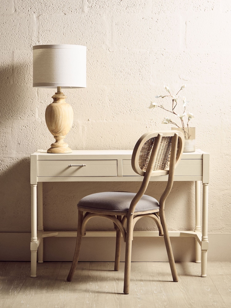 Interiors by Premier White Heritage Desk with 2 Drawers - Image 2 of 6