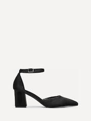 Linzi Black Velvet Manifest Closed Back Court Heel Shoes - Image 2 of 5