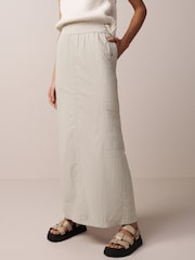 Stone Lightweight Cargo Midi Skirt - Image 2 of 6