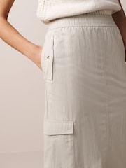 Stone Lightweight Cargo Midi Skirt - Image 4 of 6