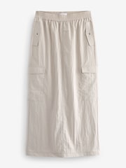Stone Lightweight Cargo Midi Skirt - Image 5 of 6
