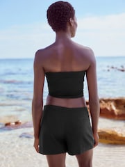 Black Linen Blend Skort - Image 2 of 6