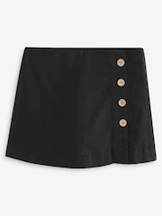 Black Linen Blend Skort - Image 5 of 6