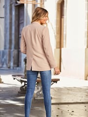 Sosandar Brown Relaxed Fit Blazer - Image 2 of 3