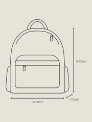 Hype. Boys BlueOutline Splatter Camo Backpack - Image 3 of 10