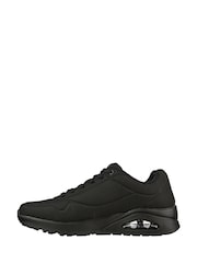Skechers Black Mens Standard Fit Uno Trainers - Image 3 of 6
