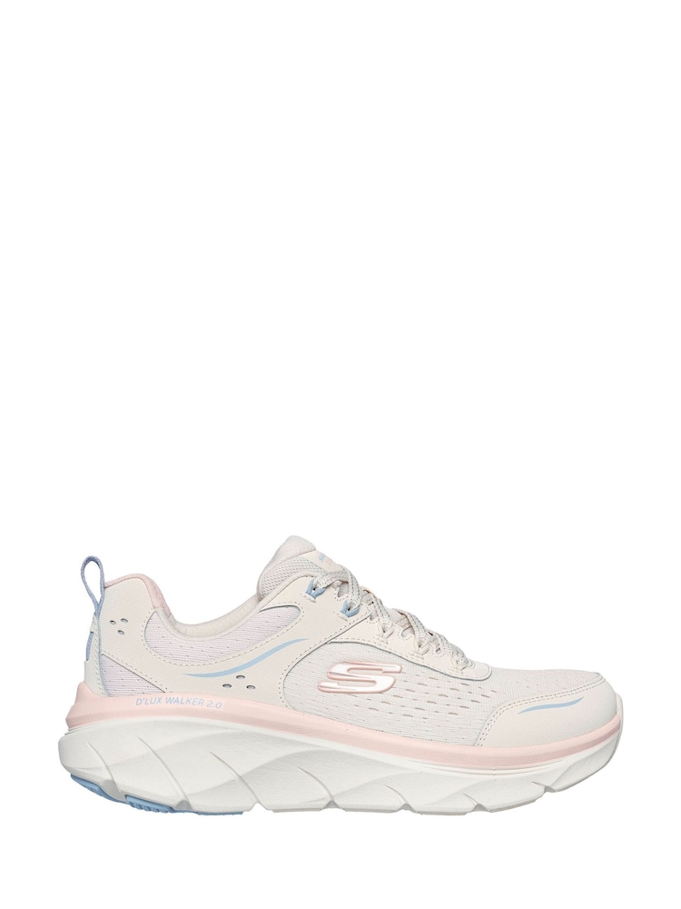Naturalny - Skechers D’Lux Walker 2.0 Daisy Doll Trainers - Image 1 of 5