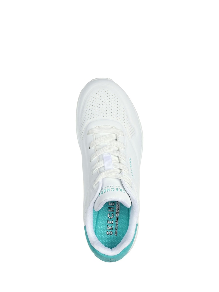 Skechers White UNO Lace-Up Trainers - Image 6 of 6 Skechers White UNO Lace-Up Trainers - Image 6 of 6