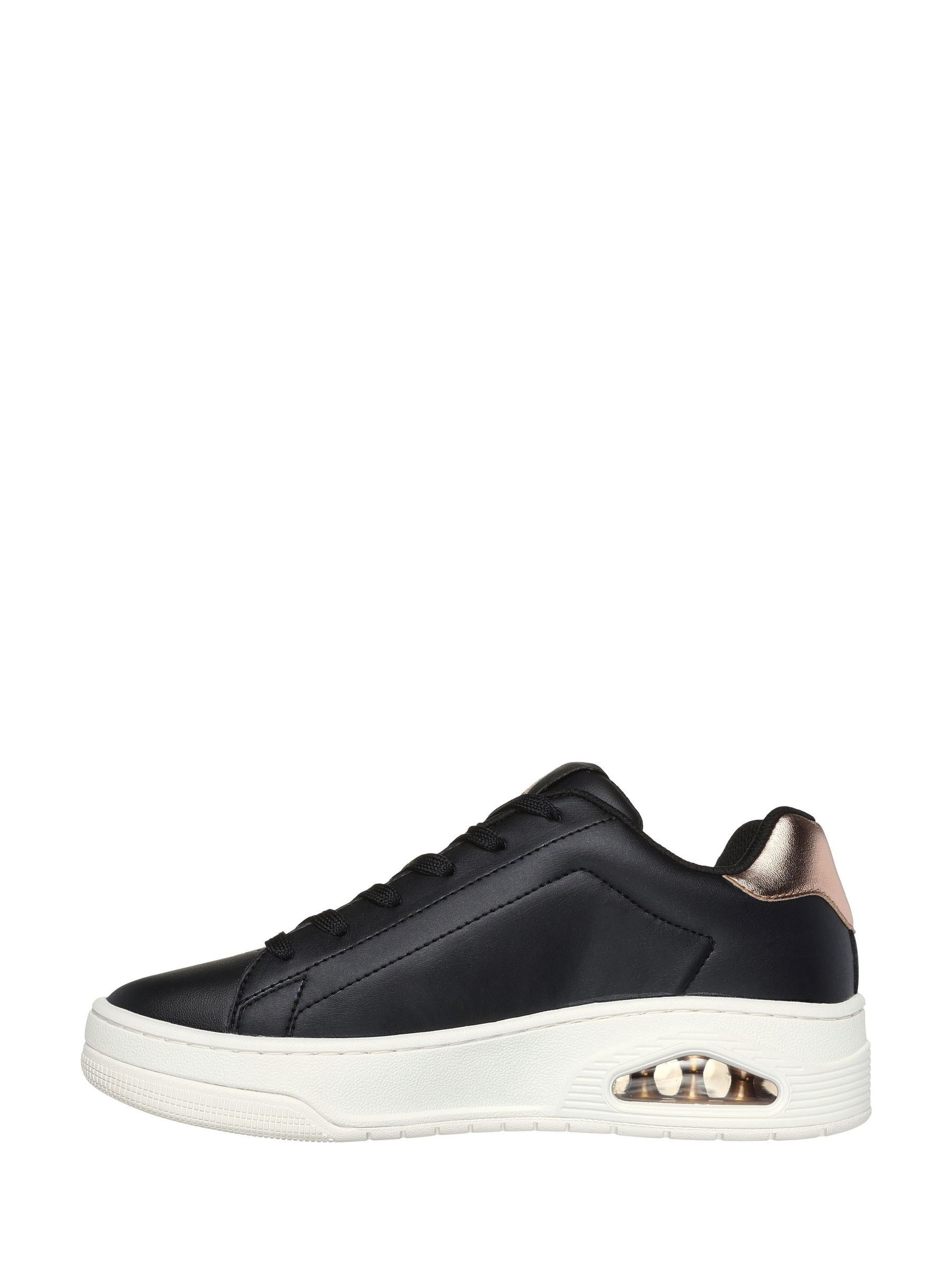 Skechers black lanson trainers cheap