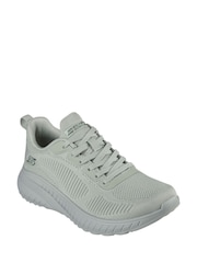 Skechers Green Womens Bobs Squad Chaos Face Off Trainers - Image 3 of 5