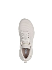 Skechers Cream Womens Bobs B Flex Hi Flying Trainers - Image 4 of 4