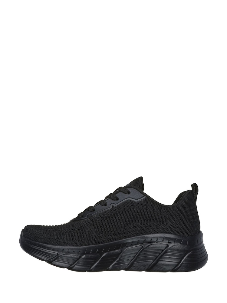 Skechers Black Womens Bobs B Flex Hi Flying Trainers - Image 2 of 5