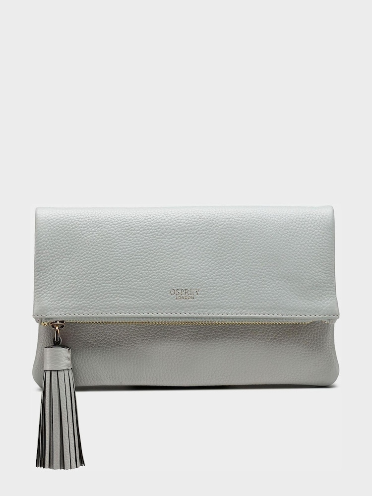 OSPREY LONDON Bexley Grainy Hide Leather Clutch Bag - Image 1 of 4