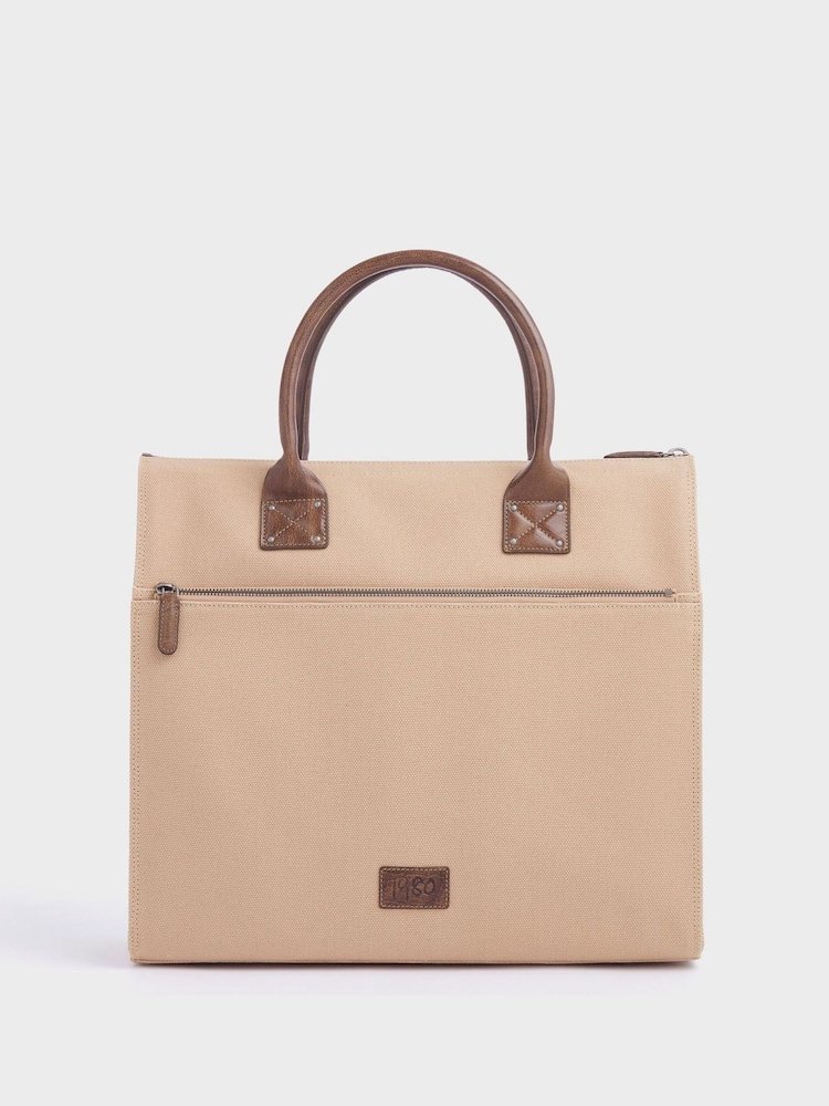 OSPREY LONDON The Maverick Canvas and Leather Cabin Bag with Washbag - Image 2 of 6
