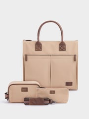 OSPREY LONDON The Maverick Canvas and Leather Cabin Bag with Washbag - Image 3 of 6