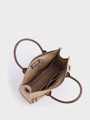 OSPREY LONDON The Maverick Canvas and Leather Cabin Bag with Washbag - Image 5 of 6