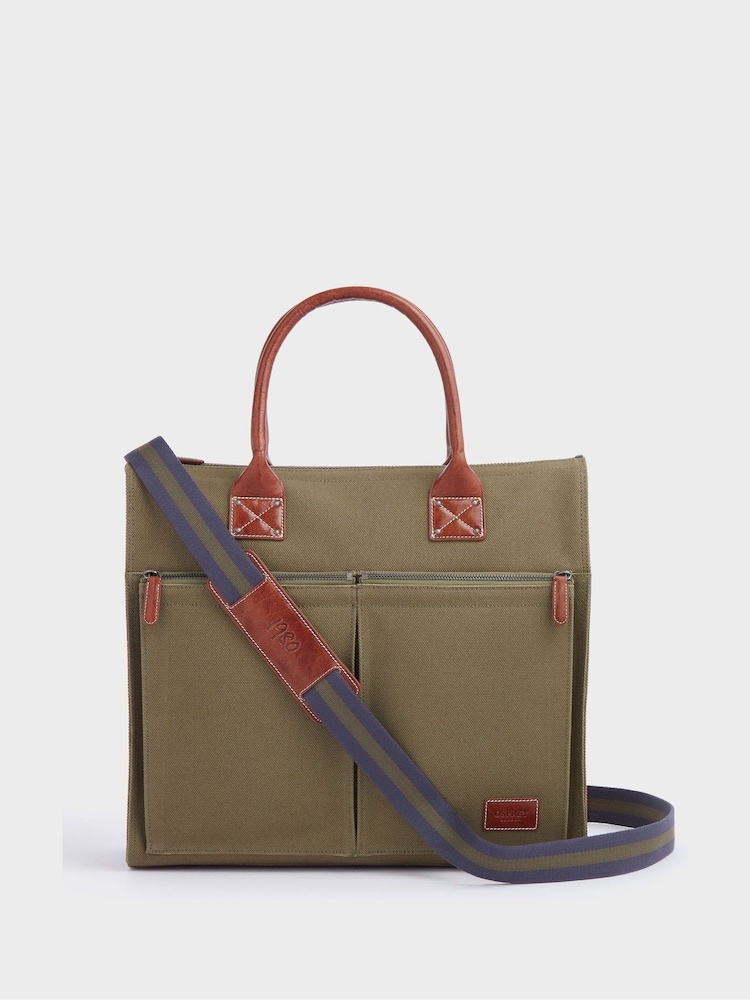 OSPREY LONDON The Maverick Canvas and Leather Cabin Bag with Washbag - Image 1 of 6
