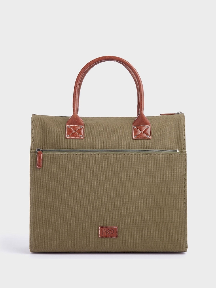 OSPREY LONDON The Maverick Canvas and Leather Cabin Bag with Washbag - Image 2 of 6