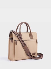 OSPREY LONDON The Maverick Canvas & Leather Workbag with Washbag - Image 2 of 7