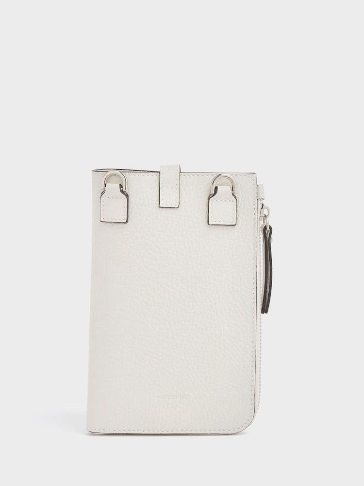 Osprey London The Electra Italian Leather Lanyard Phone White Bag - Image 2 of 4
