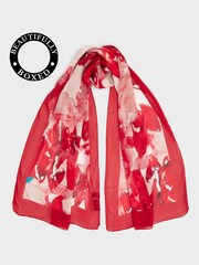 OSPREY LONDON Red The Lily Boxed Scarf - Image 1 of 4