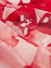 OSPREY LONDON Red The Lily Boxed Scarf - Image 3 of 4
