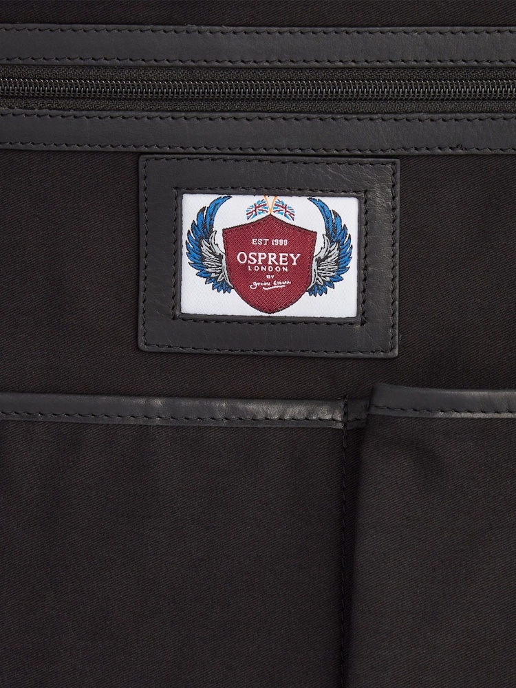 OSPREY LONDON XL The Carter Leather Messenger Bag - Image 4 of 4