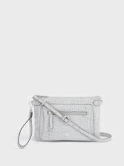 Osprey London The Ruby Leather Cross-Body Cognac Clutch - Image 1 of 4