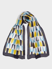 Бежевый шарф из 100% хлопка Osprey London The Malmo - Image 1 of 4