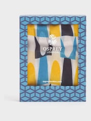 Бежевый шарф из 100% хлопка Osprey London The Malmo - Image 4 of 4