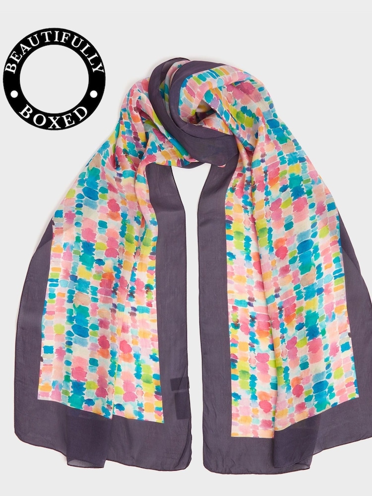 OSPREY LONDON Natural The Paintbox Boxed Scarf - Image 1 of 4