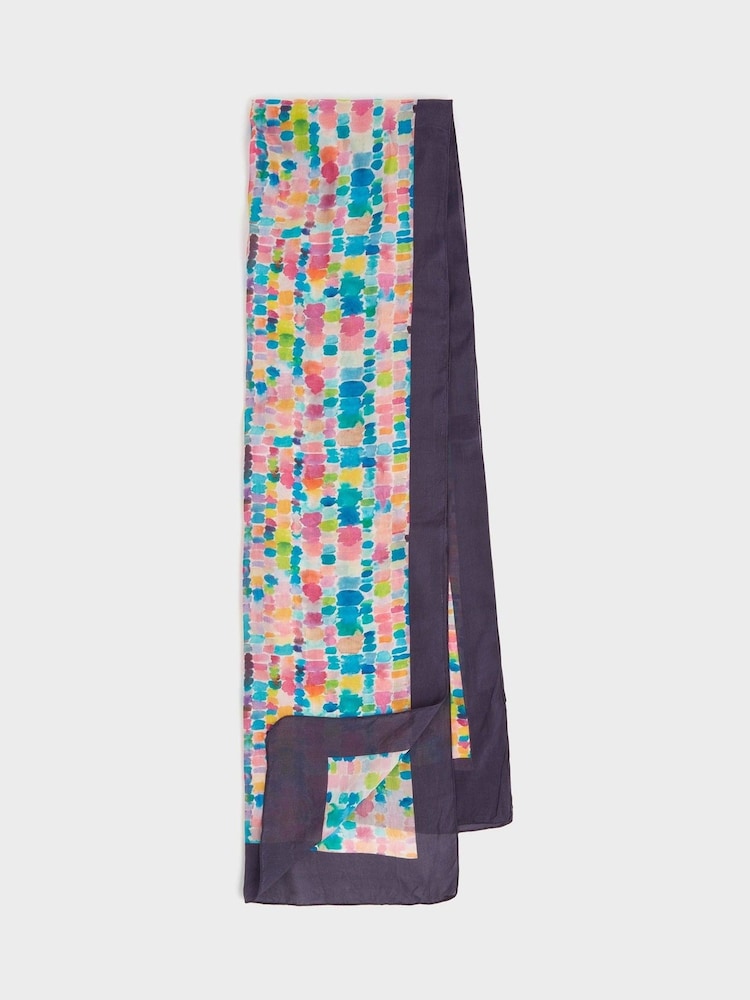 OSPREY LONDON Natural The Paintbox Boxed Scarf - Image 2 of 4