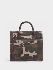 OSPREY LONDON The Maverick Canvas and Leather Workbag with Washbag - Image 2 of 8