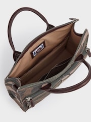 OSPREY LONDON The Maverick Canvas and Leather Workbag with Washbag - Image 7 of 8