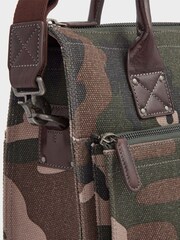 OSPREY LONDON The Maverick Canvas and Leather Workbag with Washbag - Image 8 of 8