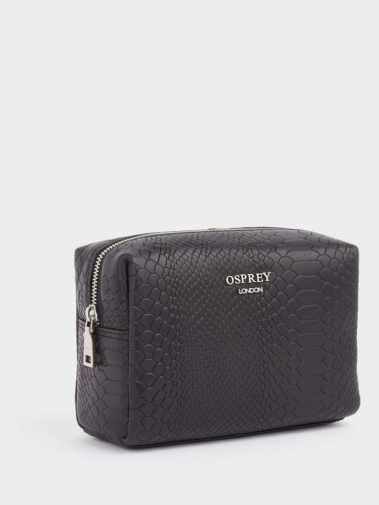 OSPREY LONDON The Nevada Leather Washbag - Image 2 of 4
