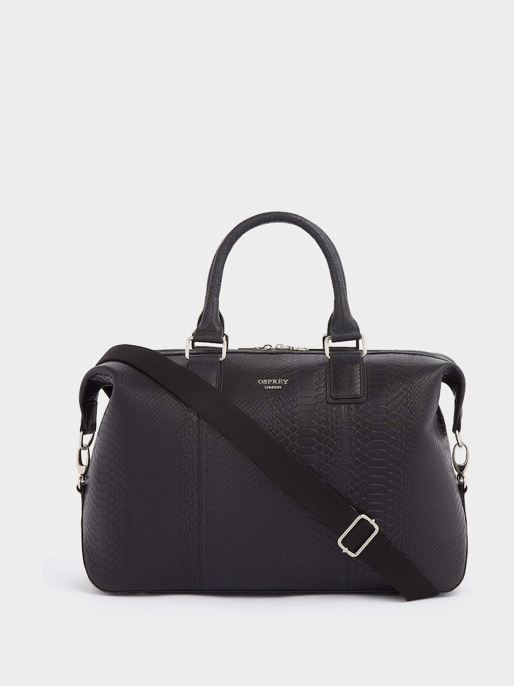 OSPREY LONDON The Nevada Leather Weekender Bag - Image 1 of 4 OSPREY LONDON The Nevada Leather Weekender Bag - Image 1 of 4