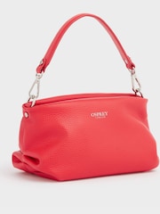OSPREY LONDON The Carina Shrug Italian Leather Midnight Pearl Midnight Handbag - Image 2 of 5