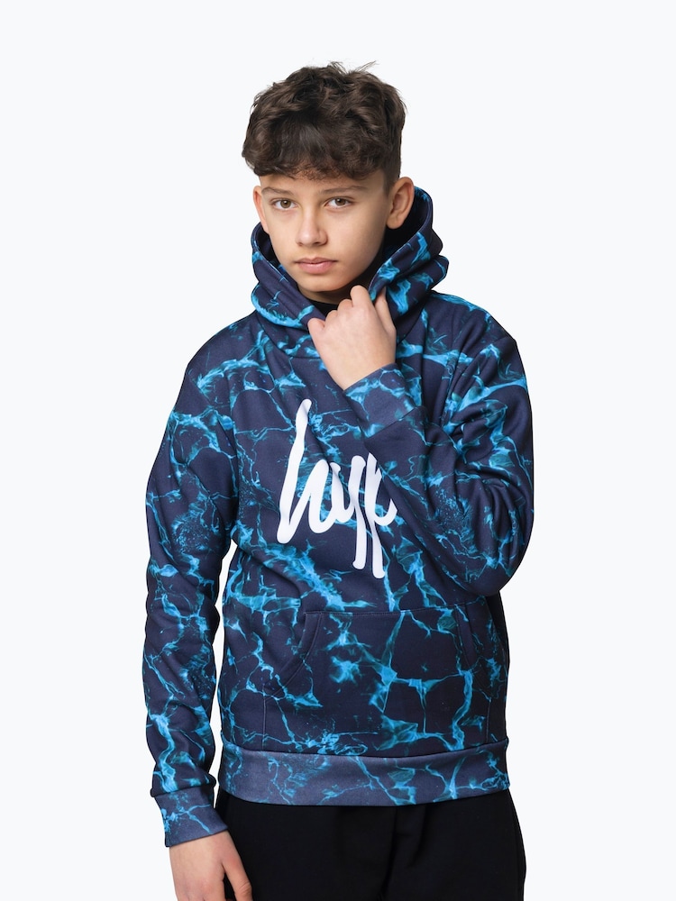 Hype. Blaues Pool Multi X-ray Kapuzensweatshirt für Jungen - Bild 1 von 7