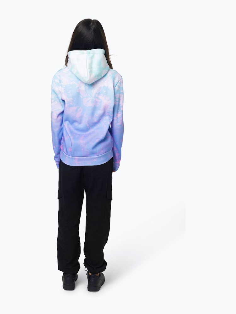 Hype. Girls Purple Pastel Tie Dye Hoodie - Image 2 of 7