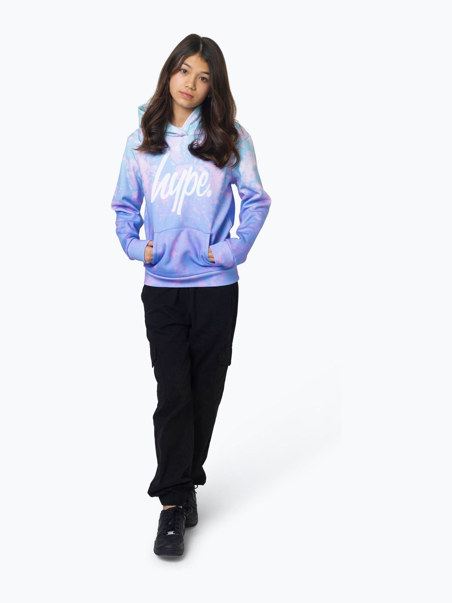 Buy Hype. Girls Purple Pastel Tie Dye Hoodie from Next Luxembourg