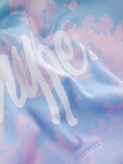 Hype. Girls Purple Pastel Tie Dye Hoodie - Image 7 of 7