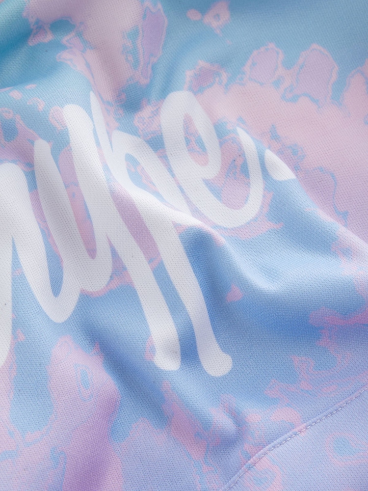 Hype. Girls Purple Pastel Tie Dye Hoodie - Image 7 of 7